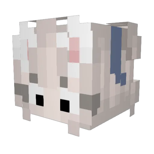 dogettestyle1 Minecraft avatar head, 3D render