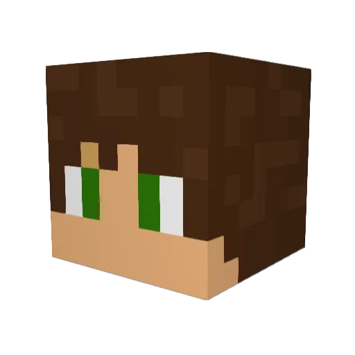 dogfight095 Minecraft avatar head, 3D render