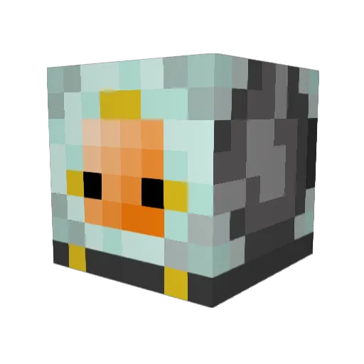 dogfishkid Minecraft avatar head, 3D render