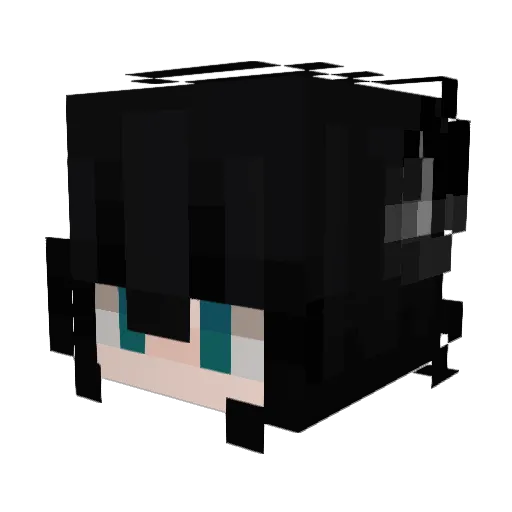 doggirlinspace Minecraft avatar head, 3D render