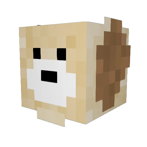 doggo0408 Minecraft avatar head, 3D render