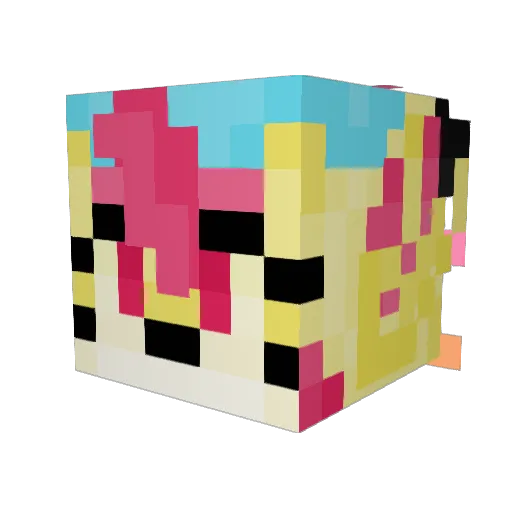 doggoanthem Minecraft avatar head, 3D render