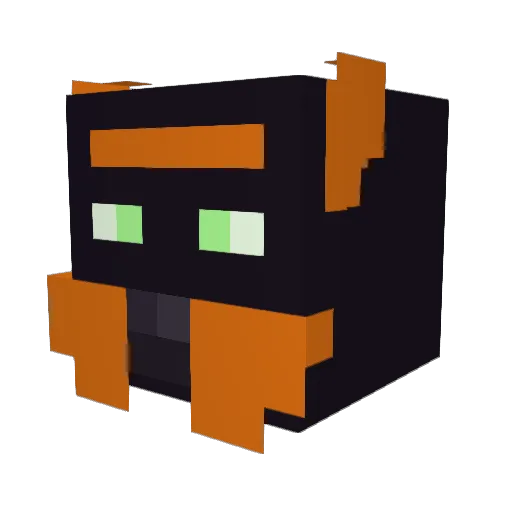doggobit Minecraft avatar head, 3D render