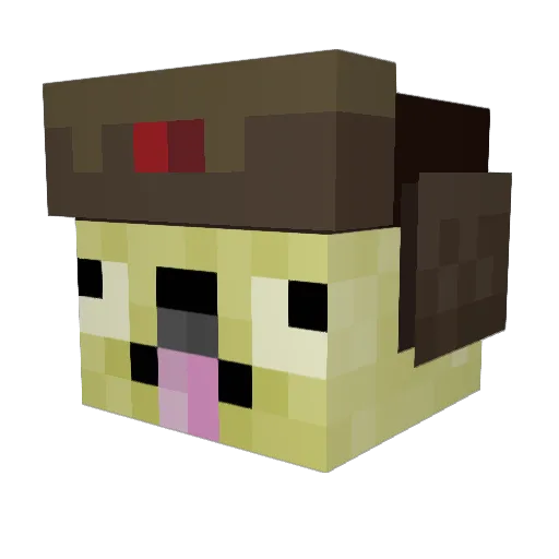 doggydaddy2012 Minecraft avatar head, 3D render