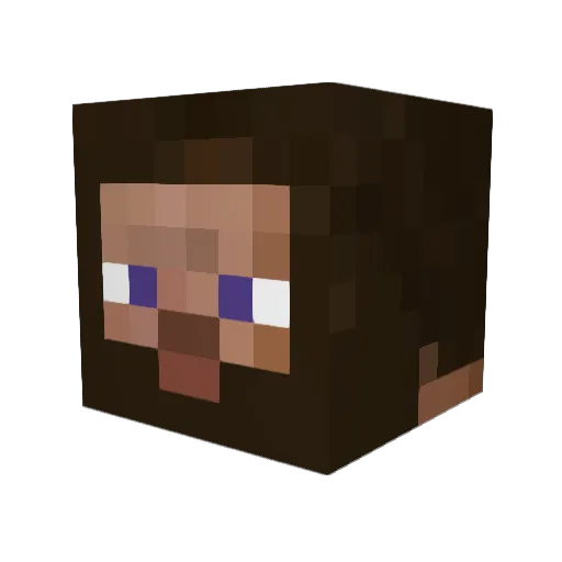 dogholo Minecraft avatar head, 3D render