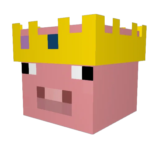 dogofdoom Minecraft avatar head, 3D render