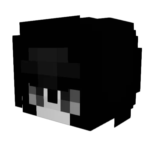 dogproman Minecraft avatar head, 3D render