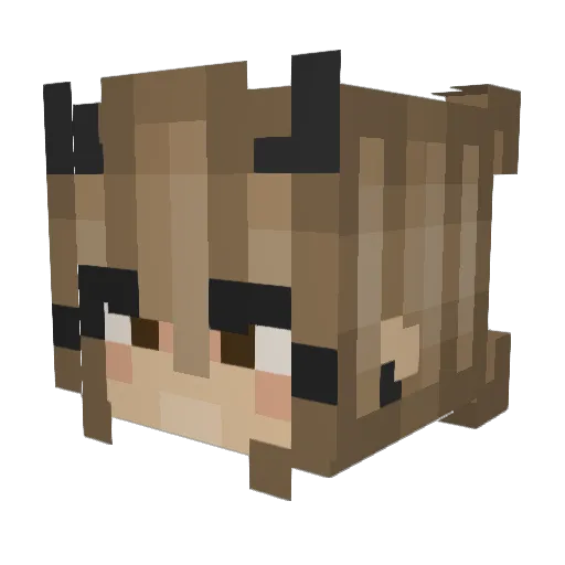 dogsalt_ Minecraft avatar head, 3D render
