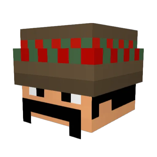 dogsdog Minecraft avatar head, 3D render