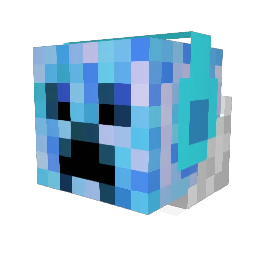 dogsirius Minecraft avatar head, 3D render