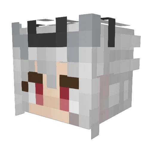 dogsoverhumans_x Minecraft avatar head, 3D render