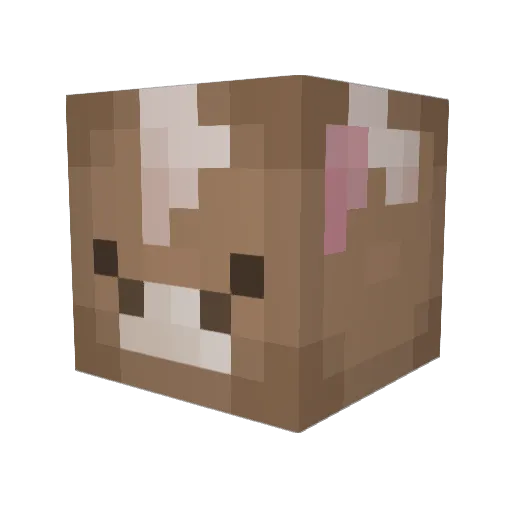 dogszila Minecraft avatar head, 3D render