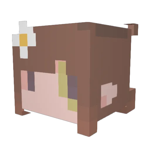 dogthatdrives Minecraft avatar head, 3D render