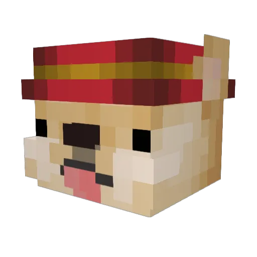 doguinhobr_ Minecraft avatar head, 3D render