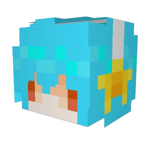 dogwhomeows48 Minecraft avatar head, 3D render