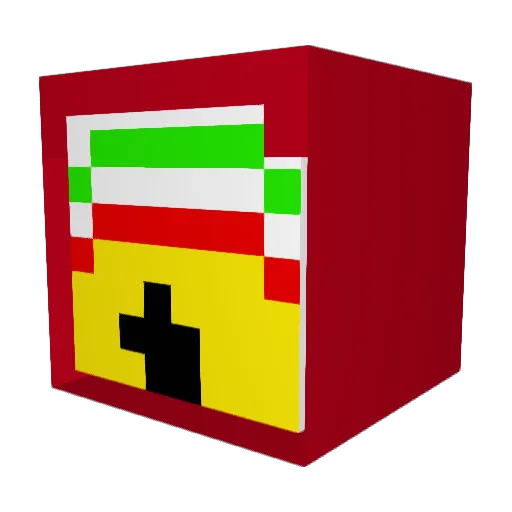 dogy1655 Minecraft avatar head, 3D render
