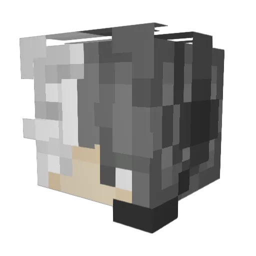 dohdear Minecraft avatar head, 3D render