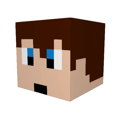 dohin5 Minecraft avatar head, 3D render