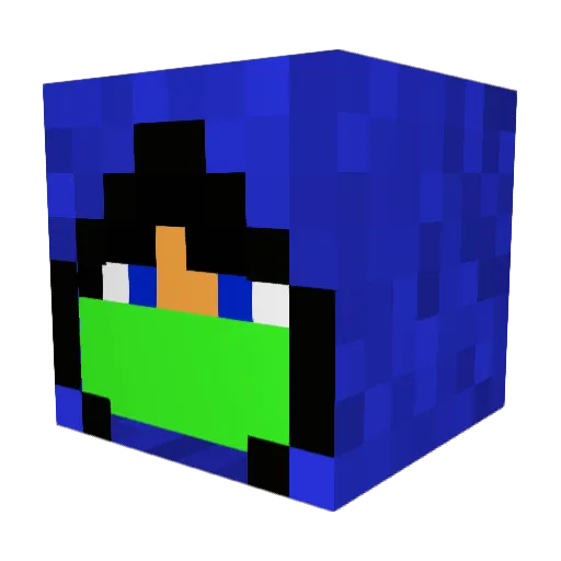 dohrt Minecraft avatar head, 3D render