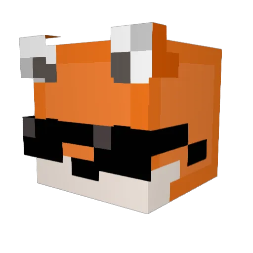 dohy_ Minecraft avatar head, 3D render