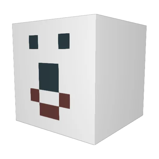 doil2014 Minecraft avatar head, 3D render