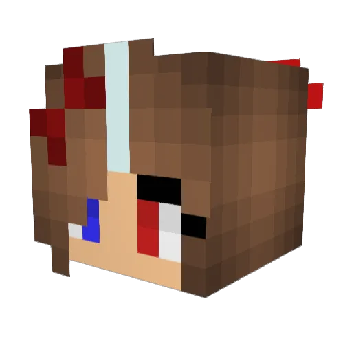 doinalo Minecraft avatar head, 3D render