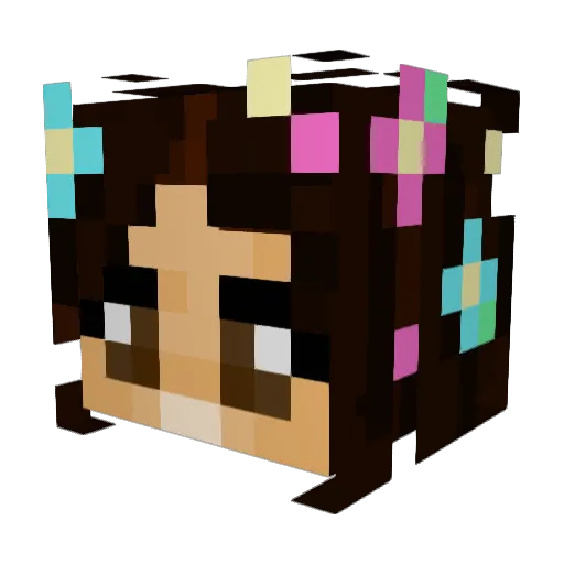 dojamala Minecraft avatar head, 3D render