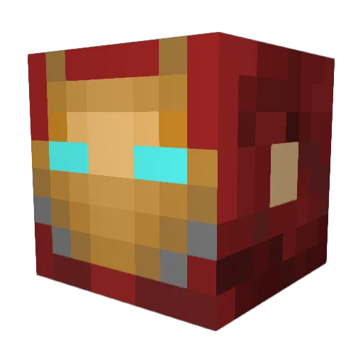 dojitoji Minecraft avatar head, 3D render