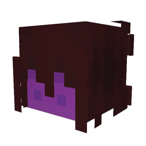 dokiiWasTaken Minecraft avatar head, 3D render