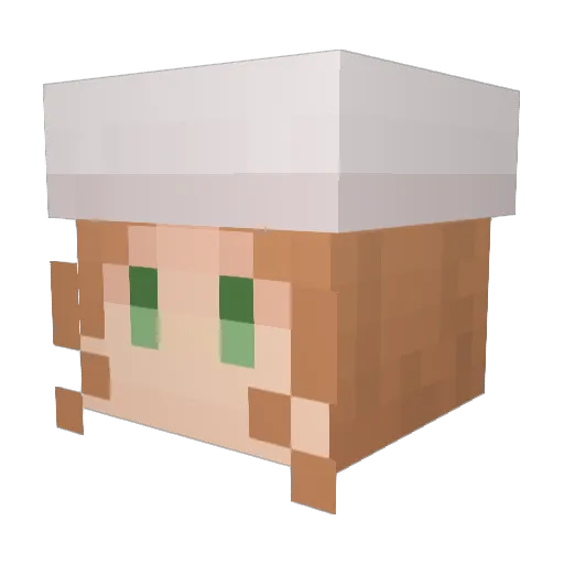 dokumin0703 Minecraft avatar head, 3D render