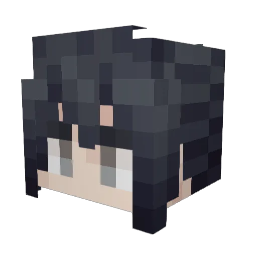 dokuqa Minecraft avatar head, 3D render