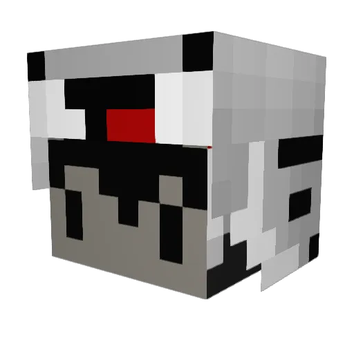 dolcPL Minecraft avatar head, 3D render