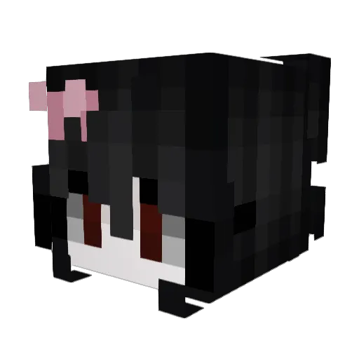 dolcce Minecraft avatar head, 3D render