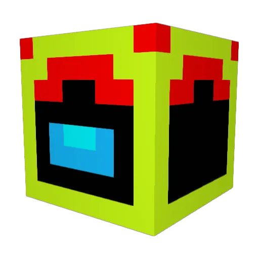 dolch Minecraft avatar head, 3D render