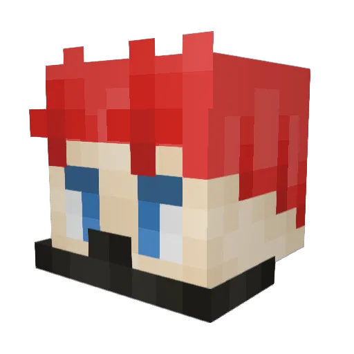 dolevkle Minecraft avatar head, 3D render