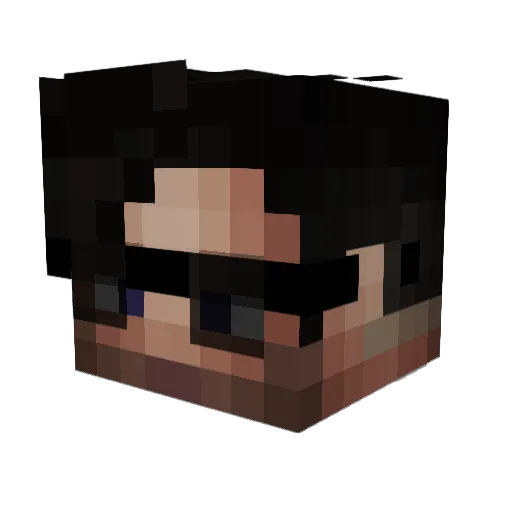 dolgodumala Minecraft avatar head, 3D render