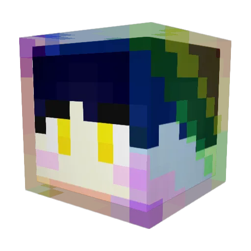 dolkug Minecraft avatar head, 3D render