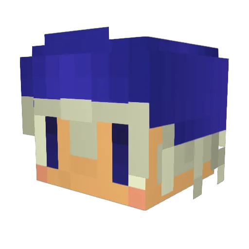 doll91116 Minecraft avatar head, 3D render