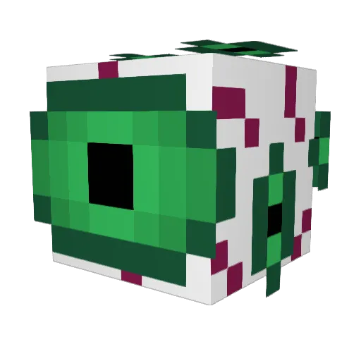 dollar0genERAL Minecraft avatar head, 3D render