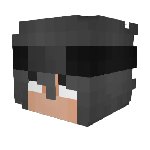 dollar_pretzel Minecraft avatar head, 3D render