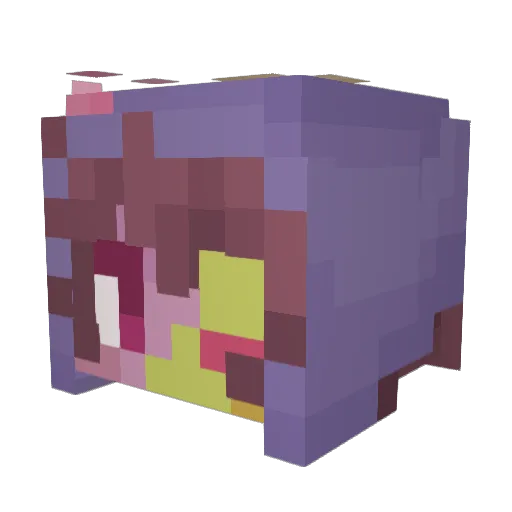 dolleye Minecraft avatar head, 3D render