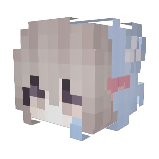 dolljoints Minecraft avatar head, 3D render