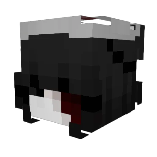 dollmisery Minecraft avatar head, 3D render