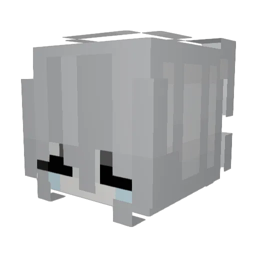 dollssick Minecraft avatar head, 3D render