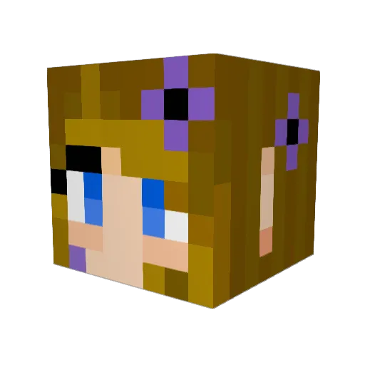 dolly_face Minecraft avatar head, 3D render