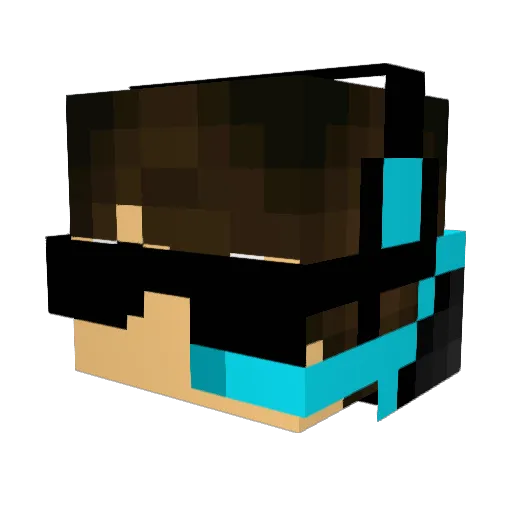 dollygag Minecraft avatar head, 3D render