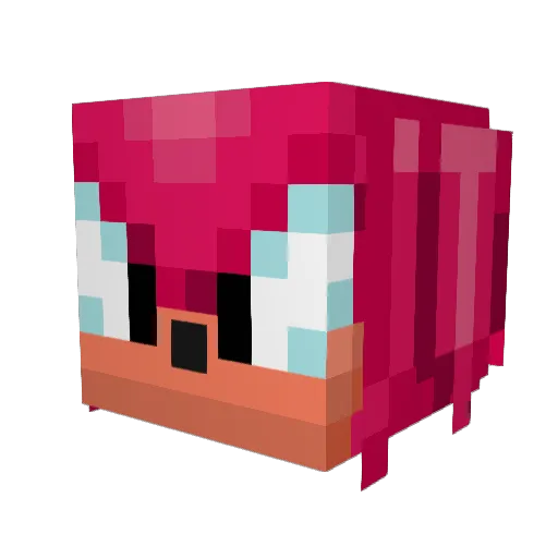 dollymar Minecraft avatar head, 3D render