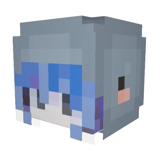 dolphin83_TW Minecraft avatar head, 3D render
