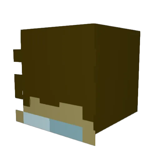 dolpz Minecraft avatar head, 3D render