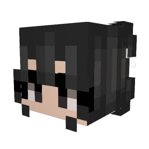 dolzvhsllmari Minecraft avatar head, 3D render
